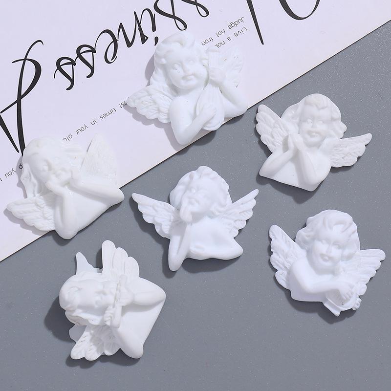 Белый Барочный Ангел Смола Чехол для Телефона DIY Аксессуар