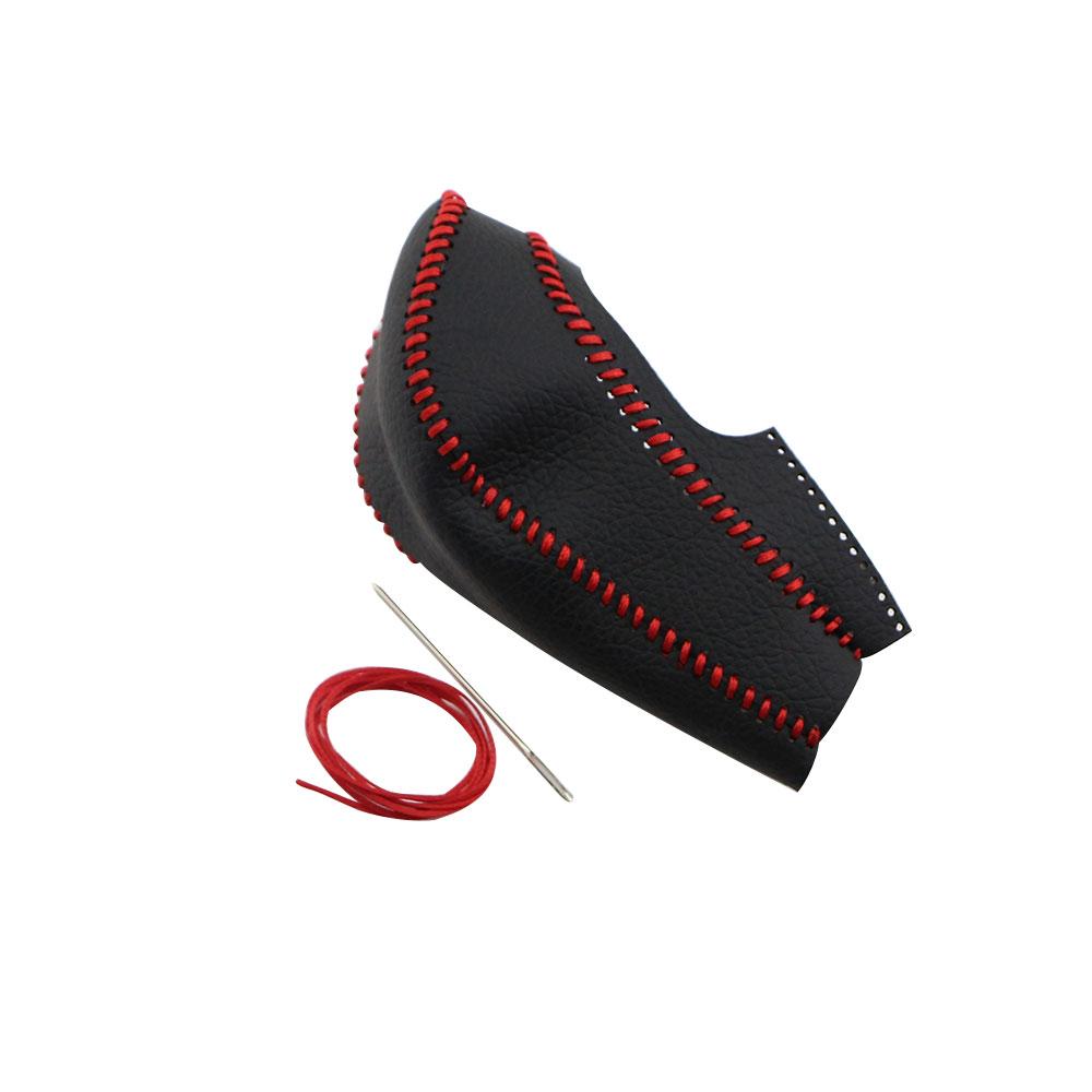 Кожаный чехол для защиты ручки переключения передач автомобиля-автомата, воротники для переключения передач для Ford Focus MK2 Fiesta 2005-2012, аксессуары для стайлинга автомобиля