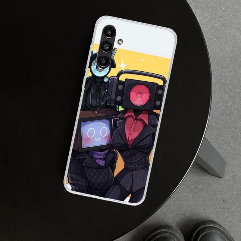 S-Skibidi Toilet Mobile Cell Phone Case Cover for Samsung Galaxy A17 A16 A26 A36 A56 A57 A37 A15 A25 A35 A55 A14 A24 A34 A54 A13