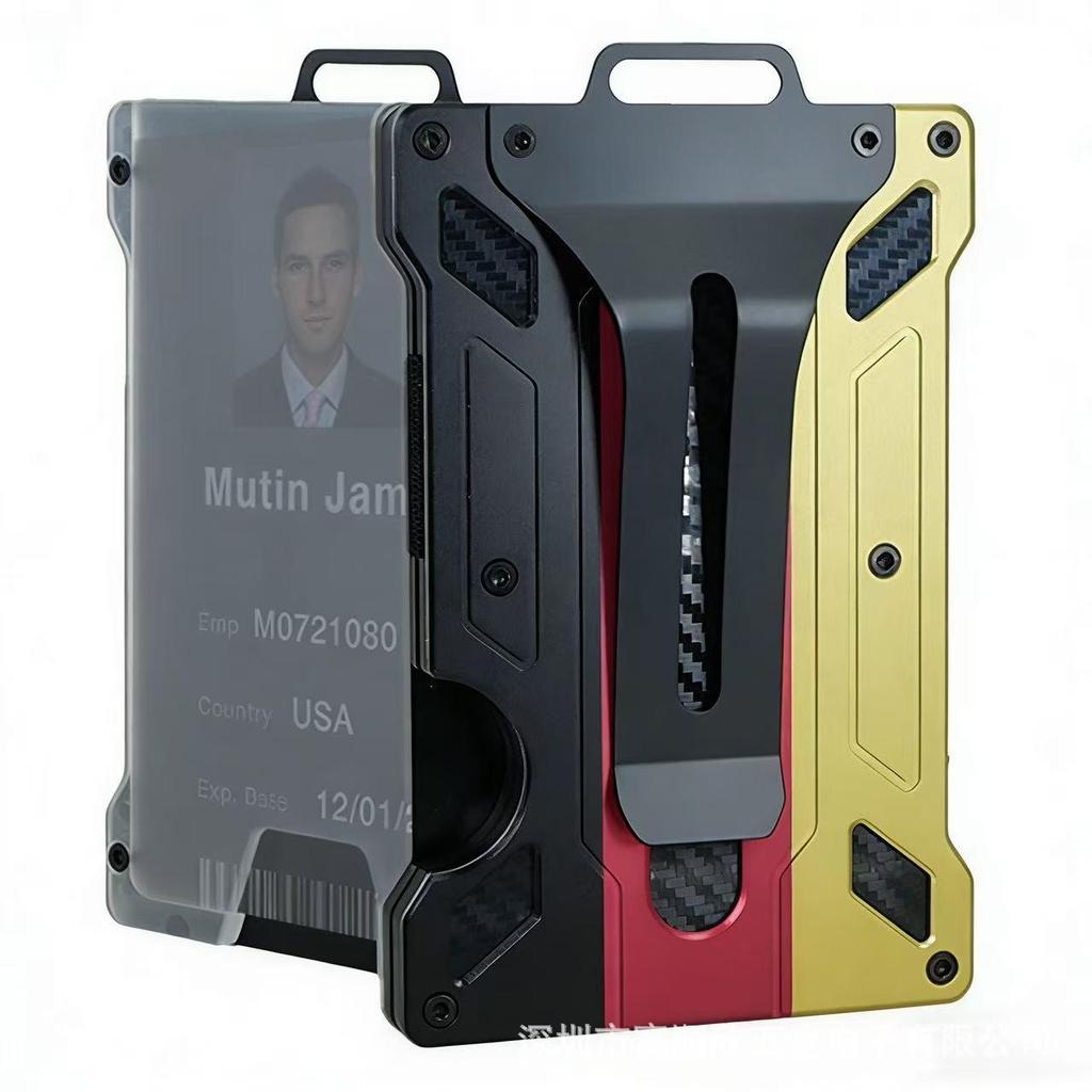 Новый стиль Прозрачный RFID Металлический Держатель для Рабочей ID-карты Кейс с Клипсой