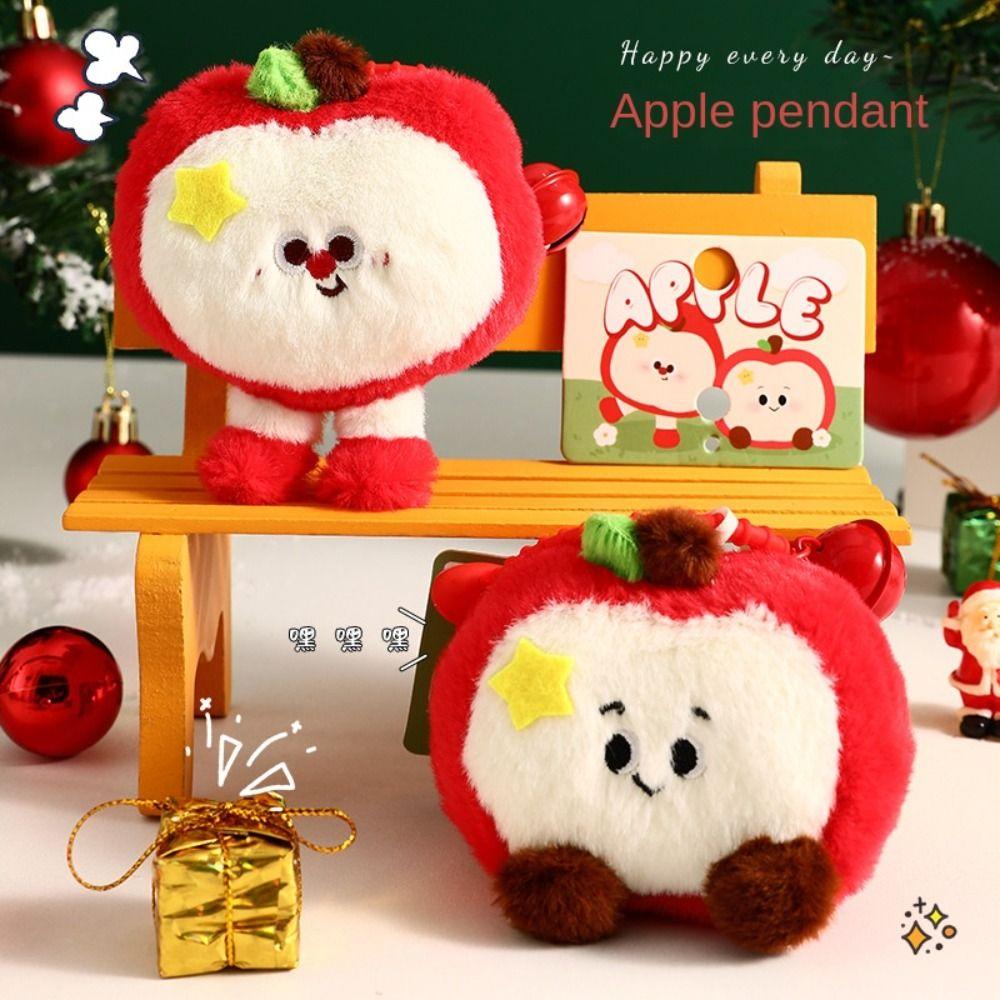 Plush Key Rings Red Bag Pendant Creative Cartoon Key Chains Door Key