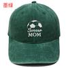 New Soccen MOM football embroidery washed baseball cap men's and women's leisure outdoor sports sun hat