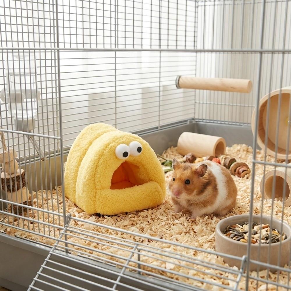 Cozy Hedgehog Hideout Nest Cold-proof Pet Cotton Hut Hamster Bed House Cage Accessories