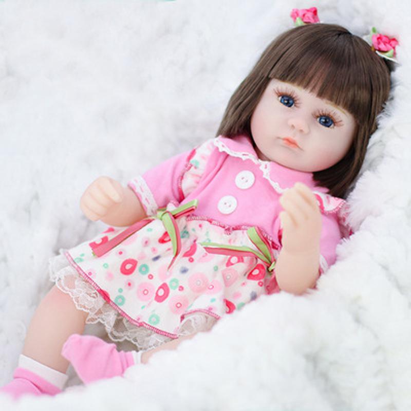 42cm Toy Full Body Silicone Water Proof Bath Toy Popular Reborn Toddler Baby Dolls Bebe Doll Reborn Lifelike Soft Touch