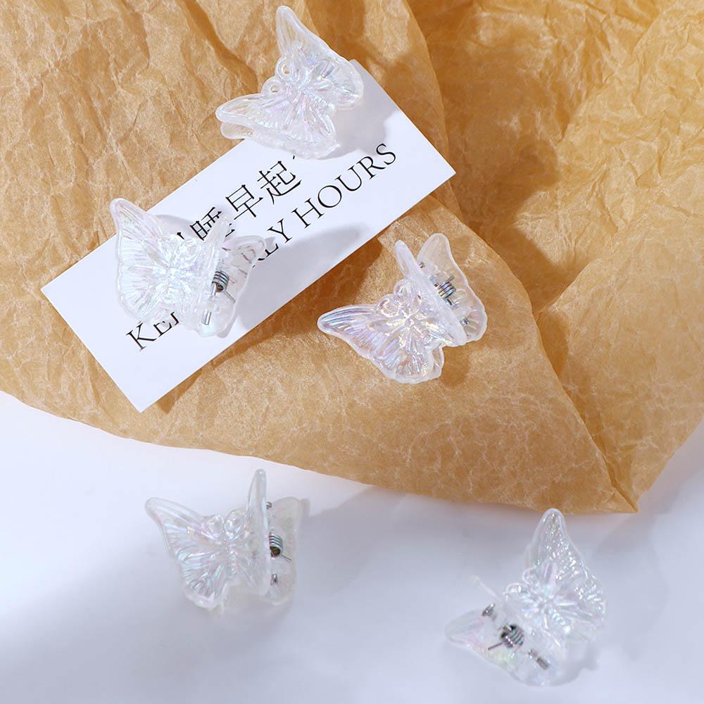 Butterfly Korean Style Hair Clip Women Hair Accessories Transparent Hair Claw Small Side Clip