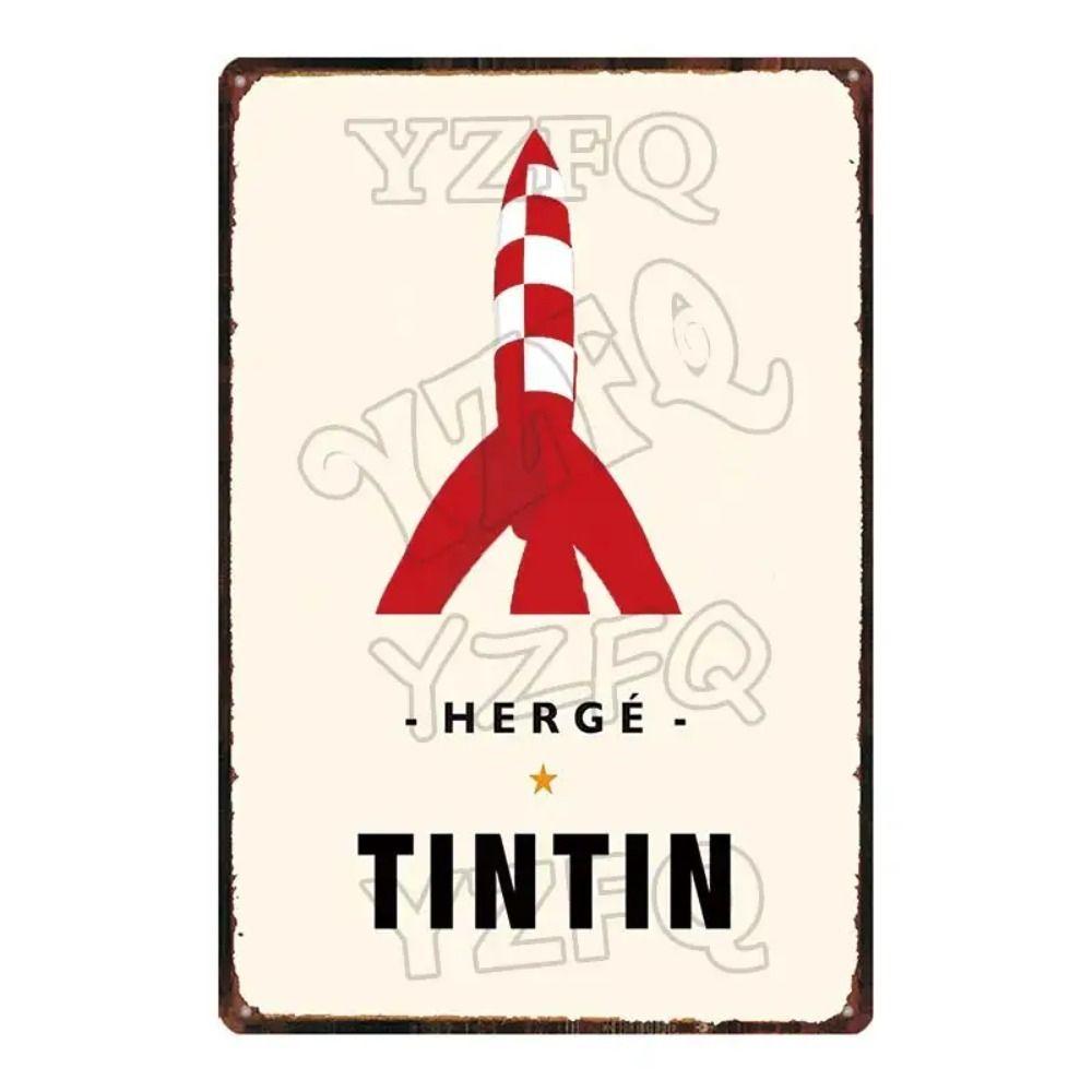 Ретро Аниме Металлическая Жестяная Вывеска Настенное Искусство 20x30см