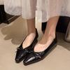 Мода 2025 Осень Новые Женские Балетки с Острым Носком Модные Слипоны с Бантом-Бабочкой Женская Элегантная Обувь для Платья