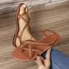 Women's Woven Flat Sandals European American Fashion Lightweight Comfortable Casual Shoes Outdoor Vacation Beach Shoes