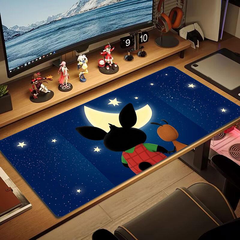 Bing Large Size Mouse Pad Large Gaming Table Cushion Non-slip Laptop Tablet Big Mousepad XXL Mat Mini PC Playmat With Lock edge