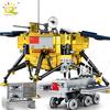 702 шт., космический лунный зонд, строительные блоки, 2 фигурки астронавта, городская аэрокосмическая модель, кирпичи, игрушки для детей, друга