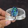 Abalone Shell Cuff Bracelet Gemstone Bangle 925 Sterling Silver Cuff Bracelet Adjustable Bangles Antique Jewelry Handmade Bangle For Gifts
