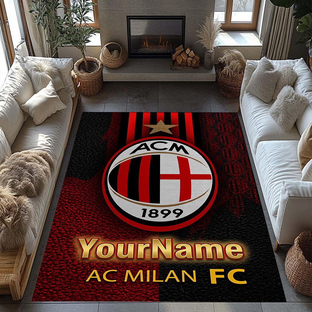 Ac Milan Customized Name Area Rug Suitable for Hallway Living Rooms Study room Foyer Antislip Carpet Office home decor