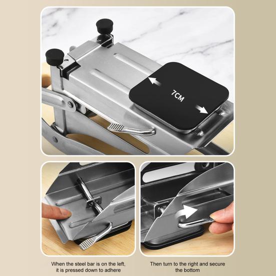 Резак для картофеля фри из нержавеющей стали, резак для картофельных чипсов с нескользящей присоской