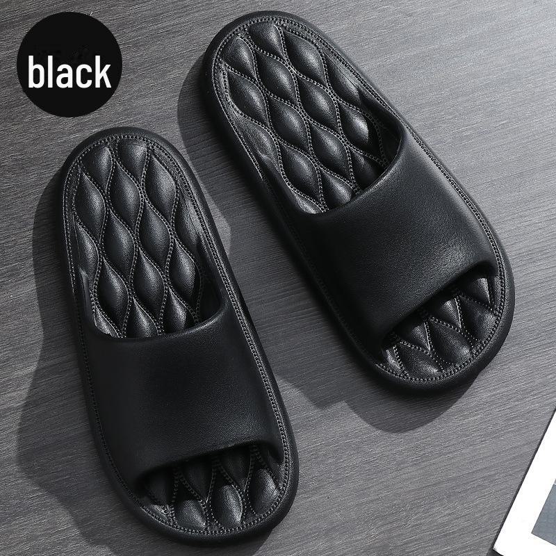 Мужские нескользящие сандалии для ванной комнаты - удобные летние тапочки с мягкой подошвой