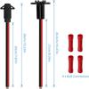 Trolling Motor Plug 12v/8 Gauge/2 Wire Trolling Quick Connector for Electric Boat Motor Electrical Trolling Plug Socket Set