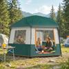 Cabin Tent Easy Setup 3000mm Waterproof Camping Tent 4 Person with Carrying Bag Green