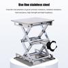 Manual Laboratory Table Lift Stainless Steel Mini Scissor Lift Jack Corrosion Resistant for Industrial Production Building Decor