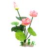 Aquarium Artificial Lotus Plants Fish Tank Decorations Water Grass Ornaments Realistic Aquatic Flowers Easy To Clean Durable Eco-Friendly
