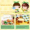 New Product Meat Sauce Flower Field Typewriter Building Blocks Kawaii Girl Decoration Decoration Ornament Festival Gift