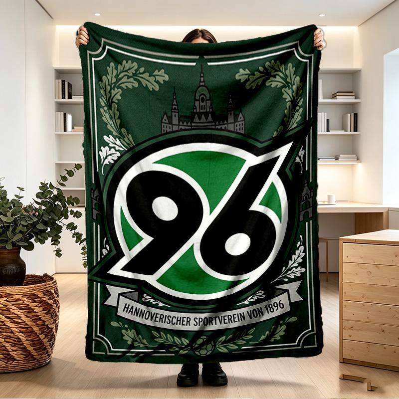Hannover 96 Football Print Blanket - Soft & Comfortable, for Bedroom, Travel, Sofa, Home Decoration - Birthday Christmas Gift for Friend