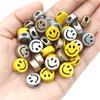 Смайлик Бусины DIY Браслет Изготовление Ювелирных Изделий Овальное Отверстие Акриловые DIY Ювелирные Аксессуары Peandants 10 шт. Свободные Бусины