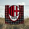 1PC Milan Football club Printed Soft Flannel Blanket Throw for Adult Bedroom Living Room Sofa Camping Travel Fan gifts Christmas Gifts