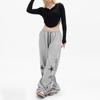 Women's Hip Hop Drawstring Sweatpants: Spring/Autumn Wide-Leg Casual Pants