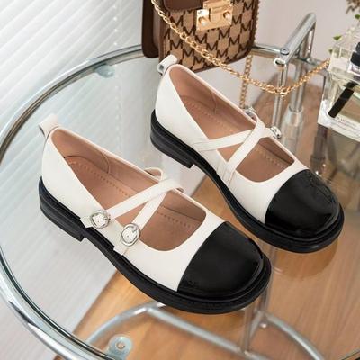 Женские туфли на плоской подошве Туфли Мэри Джейн Туфли в стиле британской Лолиты для девочек Модные туфли в тон цвета Маленькие кожаные туфли Zapatos De Mujer