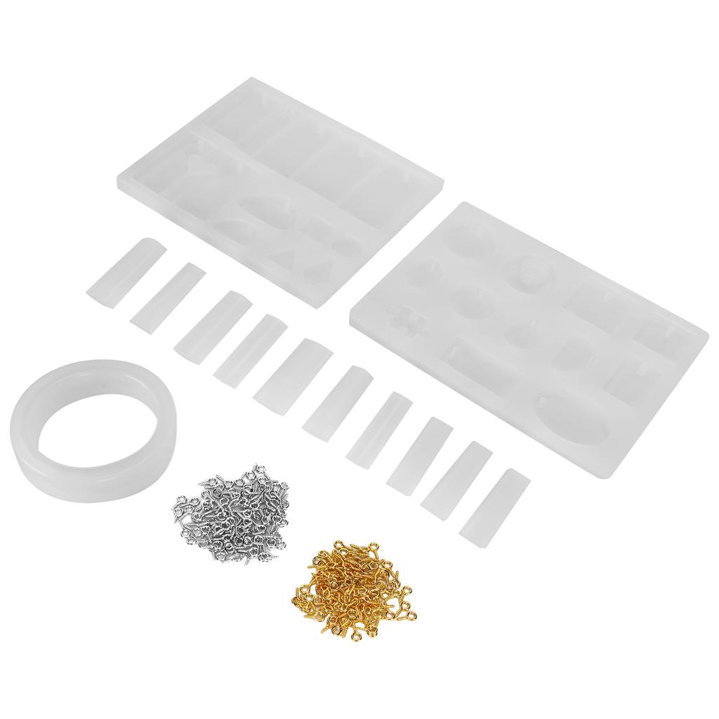 Ювелирная подвеска Силиконовые формы DIY Литьевые формы Набор штифтов с винтовым ушком Аксессуар для изготовления ювелирных изделий