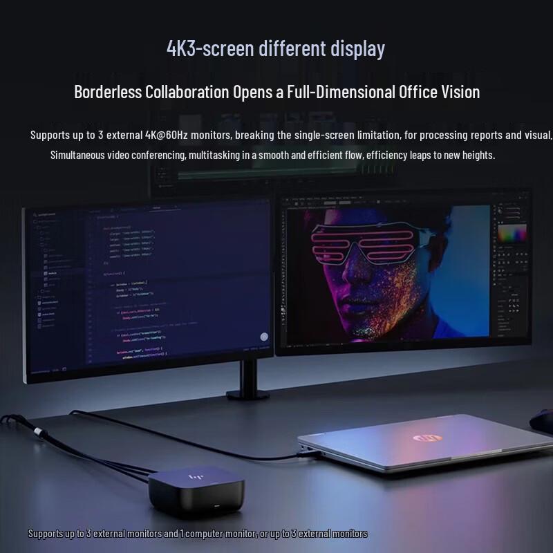 HP G6 100W Type-C Triple 4K Display Docking Station