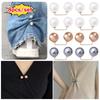 3/6/8PCS Double Head Pin Pearl Brooch Non-Slip Brooches New Waist Fastening Pins  Scarf Fastening