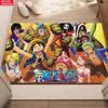 Anime Straw Hat Crew Party Doormat, Cartoon Character Non-slip Floor Mat, Decorative Entrance Rug for Home Living Room Bedroom
