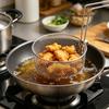 Корзина для фритюра 2 л из нержавеющей стали, круглая, с нескользящей ручкой, многоцелевая, для коммерческого использования, домашней кухни