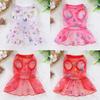 Small Dog Handsome Butterfly Princess Dress Cat Spring and Summer New Teddy Cute Dog Skirt Summer Mesh Light