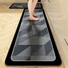 Kitchen Floor Mat Non-Slip Oil-Proof Waterproof Carpet Simplicity Solid Color Pattern Rug Long Size Home Decor Mats