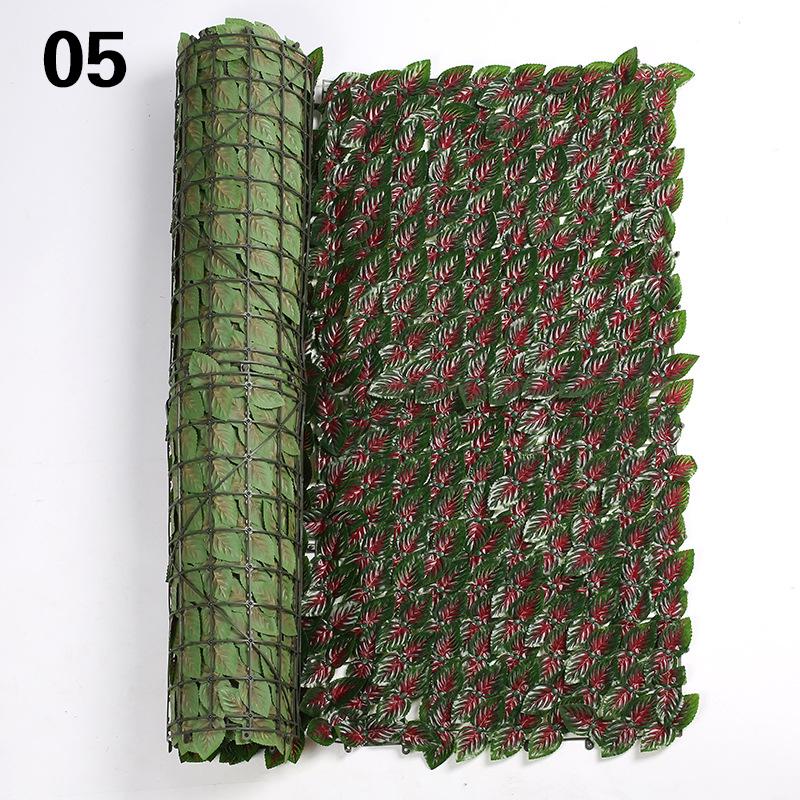 0.5x1/3M Green Wall Fence Faux Ivy Vine Leaf Artificial Leaf Net Garden Fence Patio Decoration