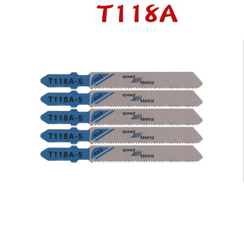Набор из 5/10 полотен для лобзика с Т-образным хвостовиком HCS, различные полотна для лобзика по дереву, пластику и металлу для Black & Decker Metabo