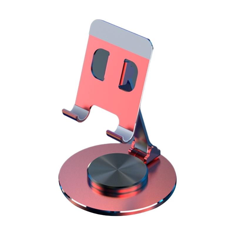 Stable & Portable Aluminum Phone Holder with 360° Rotating Base Perfect for Video Viewing Gaming & Recipe Checking Gift