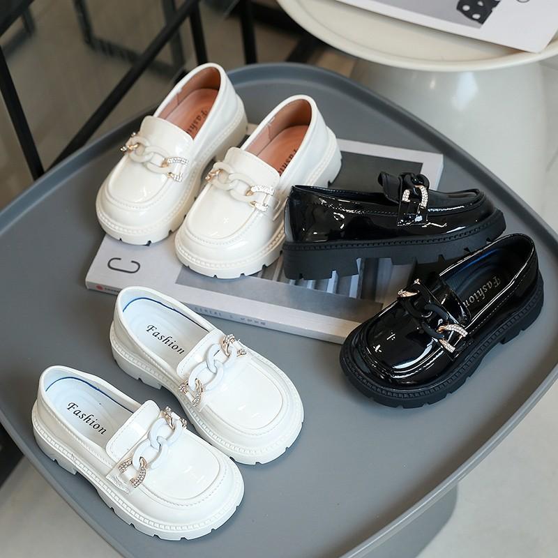 Spring and Autumn New Fashion All-match Girls Soft Sole Casual Leather Shoes