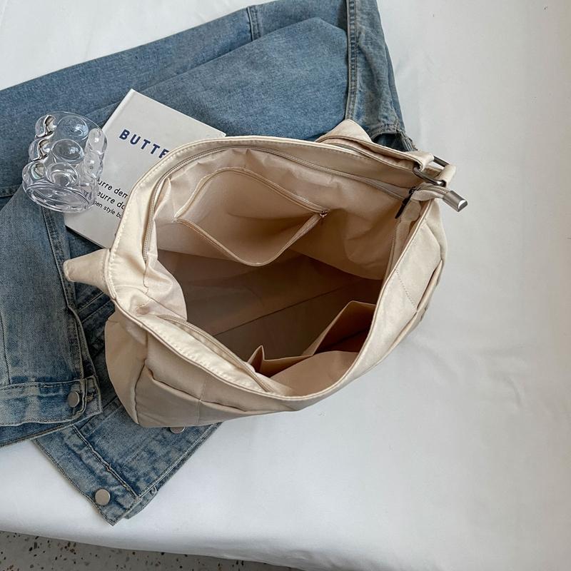 Сумка через плечо большой емкости, женская однотонная большая сумка, сумка через плечо для студентов