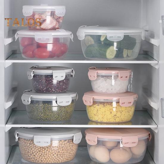 3 шт./компл. герметичные контейнеры для хранения пищевых продуктов, пищевой пластик, герметичная коробка для овощей, легко очищаемая пищевая корзина для холодильника, консервированные зерна, мука, сахарная лапша