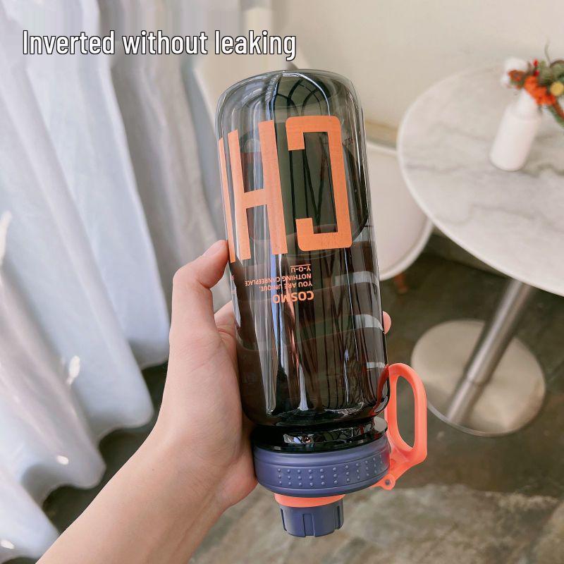 1000ml High-Temp Resistant Sports Water Bottle - Large Capacity, Food-Grade Plastic for Men & Women, Ideal for Outdoor Activities