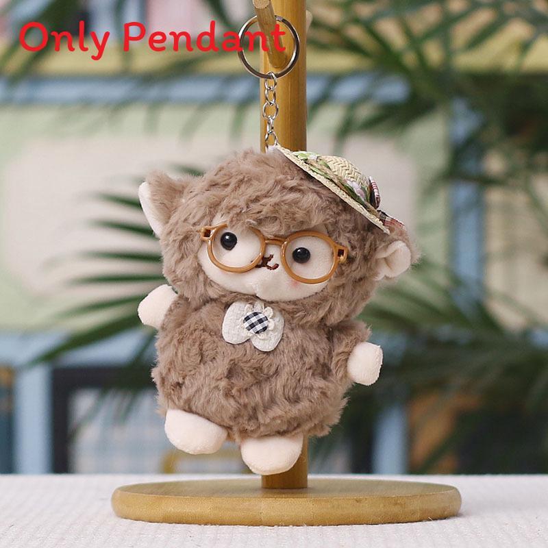 Plush Sheep Keychain With Cute Woolly Design For Bag Decor And Gift