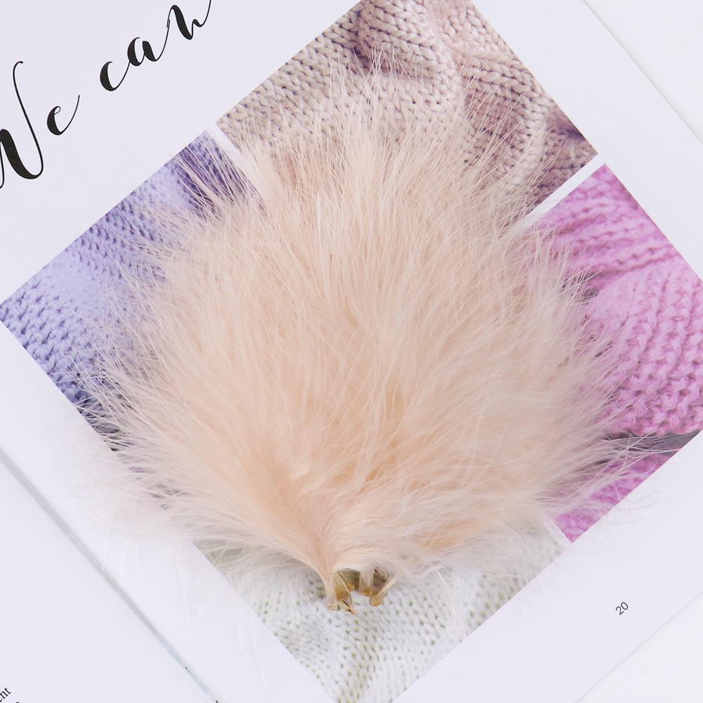 8-12Cm Colord Turkey Feathers Natural Marabou Fly Tying Marabou Plumes For Craft Jewelry Making Decor