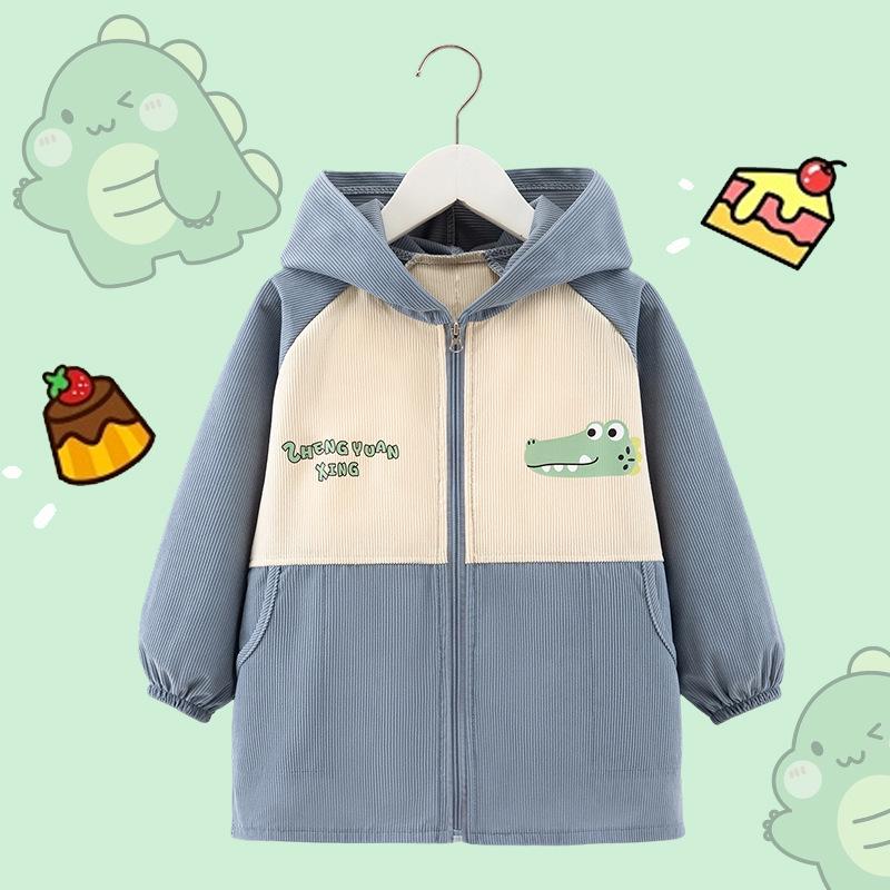 Детский комбинезон-пуховик среднего и большого размера - Водонепроницаемый, грязеотталкивающий, осенне-зимний, детский сад, верхняя одежда, фартук для мальчиков