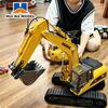 HUINA 1535 Экскаватор на радиоуправлении 1/14 Строительная машина 2,4 ГГц RC Автомобиль 15-канальная Модель грузовика Игрушки для детей Мальчиков Подарки для детей