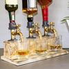 Wine Dispenser Eye-catching Innovative Wood Fathers Day Stable Whiskey Liquor Dispenser for Gifts