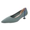 Pointed Head Shallow Mouth Single Shoes Women's Autumn New Flying Woven Temperament Women's Shoes Stiletto High Heels
