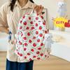 Girl Heart Backpack Strawberry Print Lightweight Campus Middle School Student Waterproof Fashion Trendy Student Korean Edition