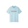 Uniqlo Футболка с принтом Микки Мауса Унисекс Топы Светло-голубой 427592-61